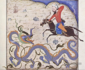 dragon religieuse Islam Peinture à l'huile